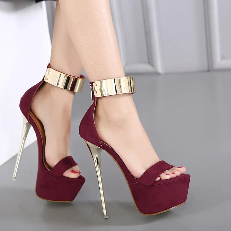 Roxane Ankle Strap Stilettos