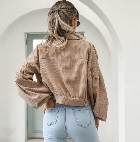 Allie Cropped Bomber Jacket